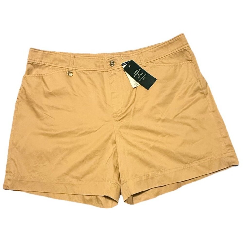NWT- Ralph Lauren Women’s Sz 16 Hampton Khaki Shorts